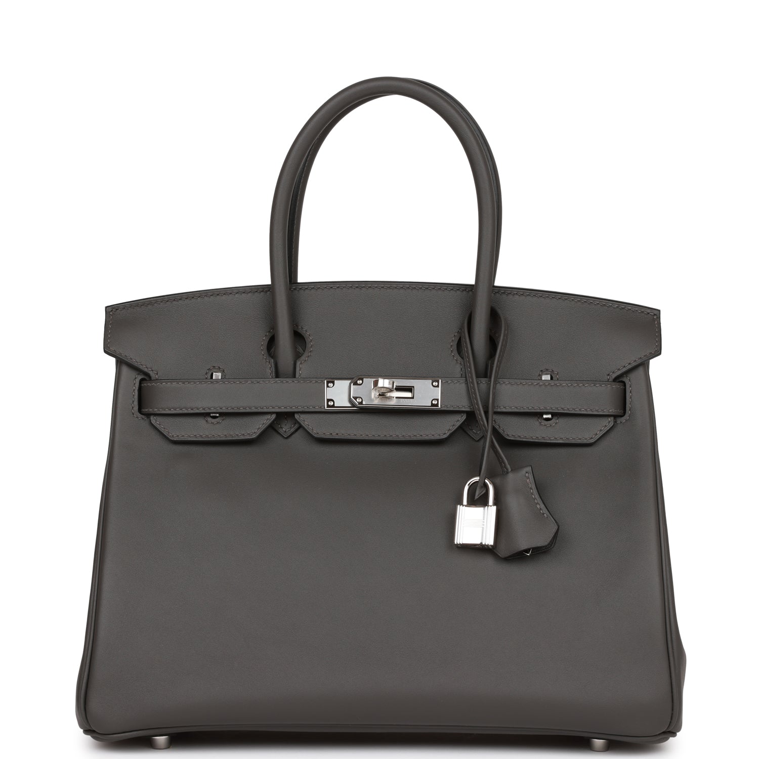 Hermes Birkin Graphite Jonathan Palladium Hardware Handbag Travel Bag