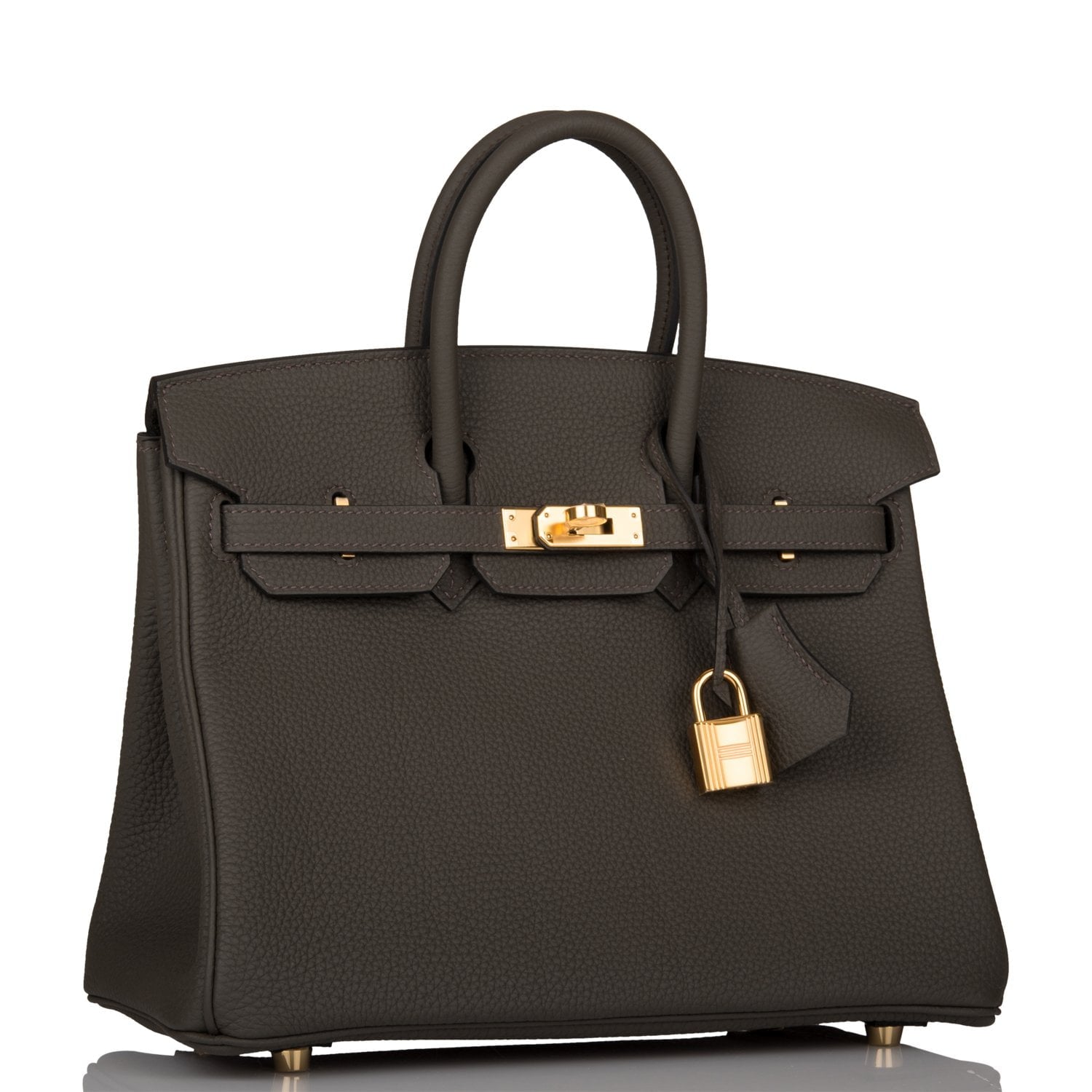 Hermes Birkin Vert De Gris Togo Hardware Handbag Gold Travel Bag Gold Hardware