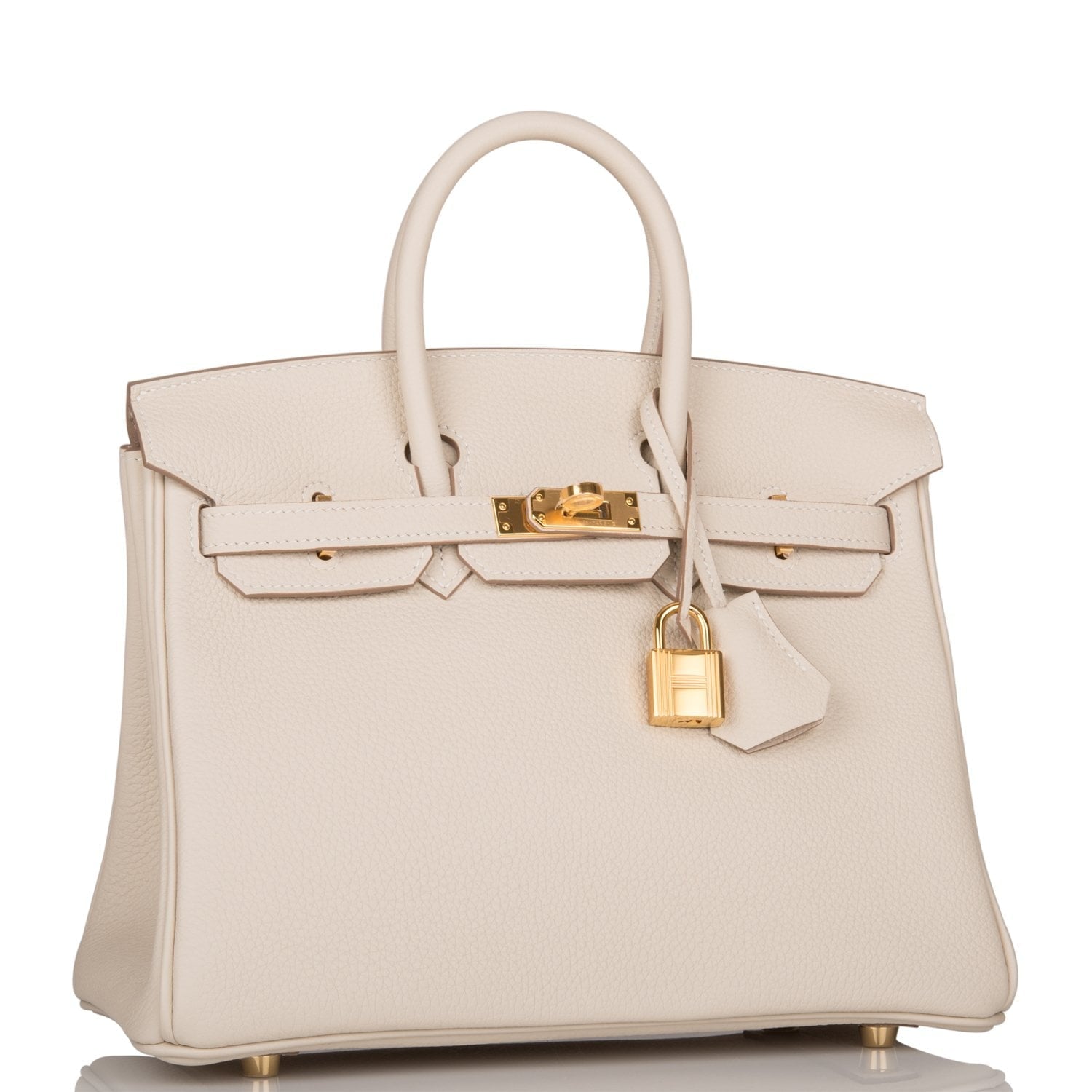 Hermes Birkin Craie Togo Hardware Handbag Gold Travel Bag 9