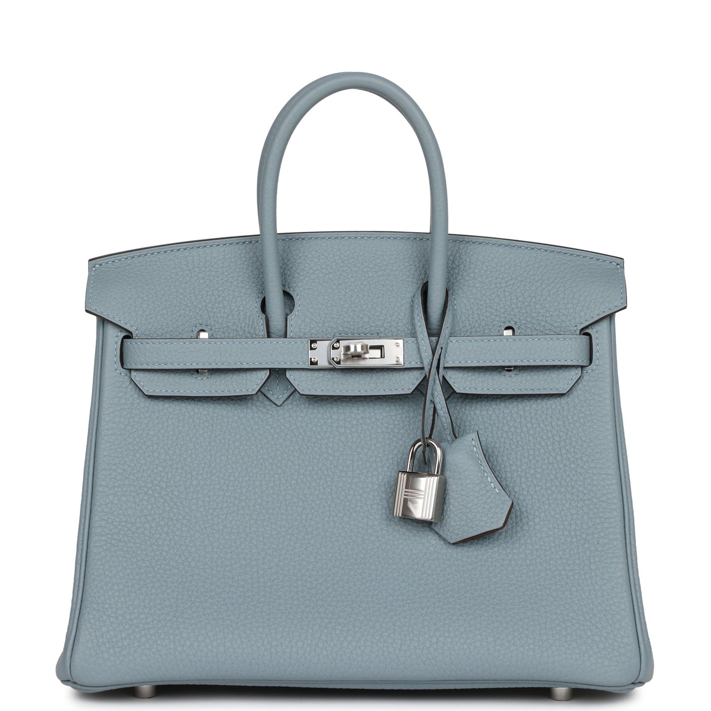 Hermes Birkin Bleu Lin Verso Togo Palladium Hardware Travel Bag Hardware 1