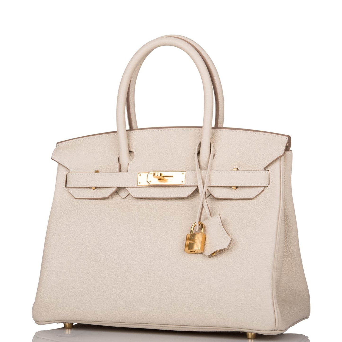 Hermes Birkin Craie Togo Hardware Handbag Gold Travel Bag 6