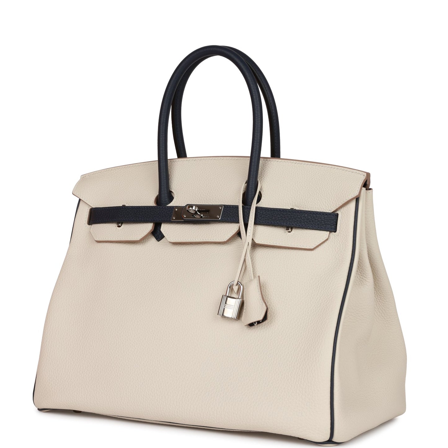 Hermes Special Order Hss Birkin Craie And Bleu Travel Bag