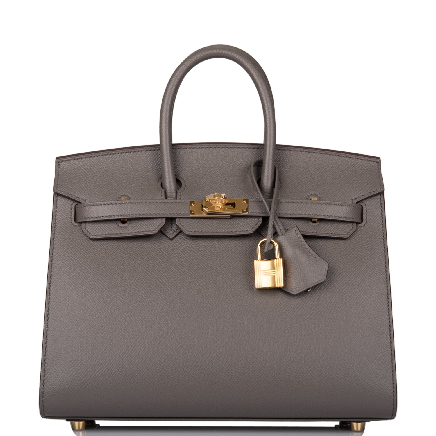 Hermes Birkin Sellier Etain Epsom Hardware Handbag Gold Travel Bag