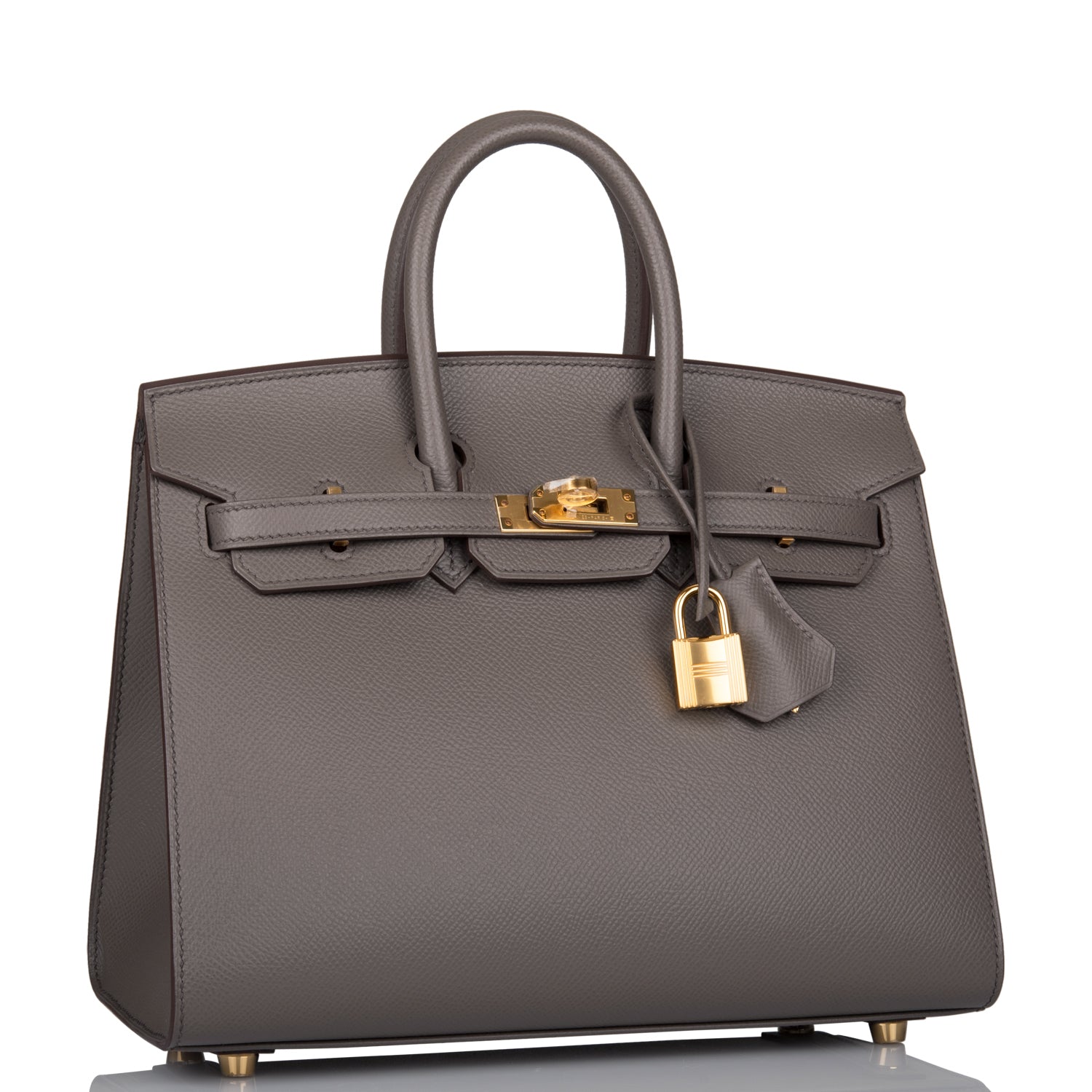 Hermes Birkin Sellier Etain Epsom Hardware Handbag Gold Travel Bag