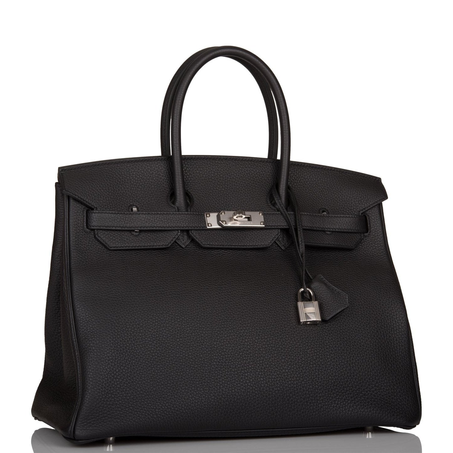 Hermes Birkin Togo Palladium Hardware Handbag Black Travel Bag Hardware 1
