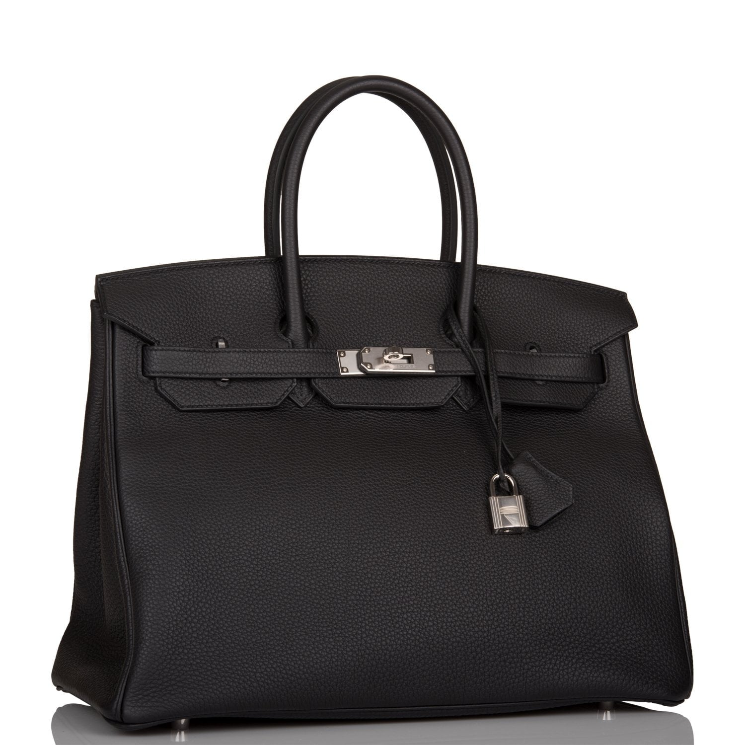 Hermes Birkin Togo Palladium Hardware Handbag Black Travel Bag Hardware 1