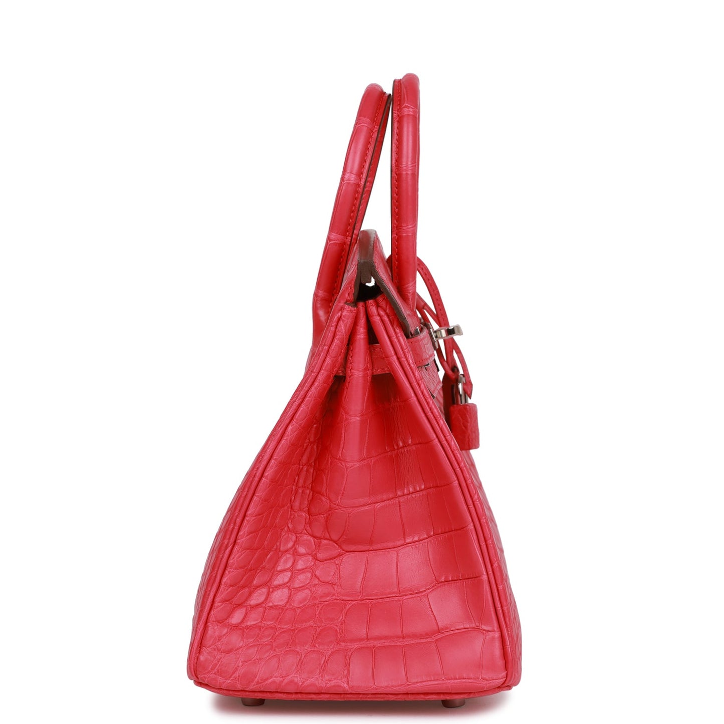 Hermes Birkin Rose Extreme Matte Alligator Palladium Hardware Travel Bag