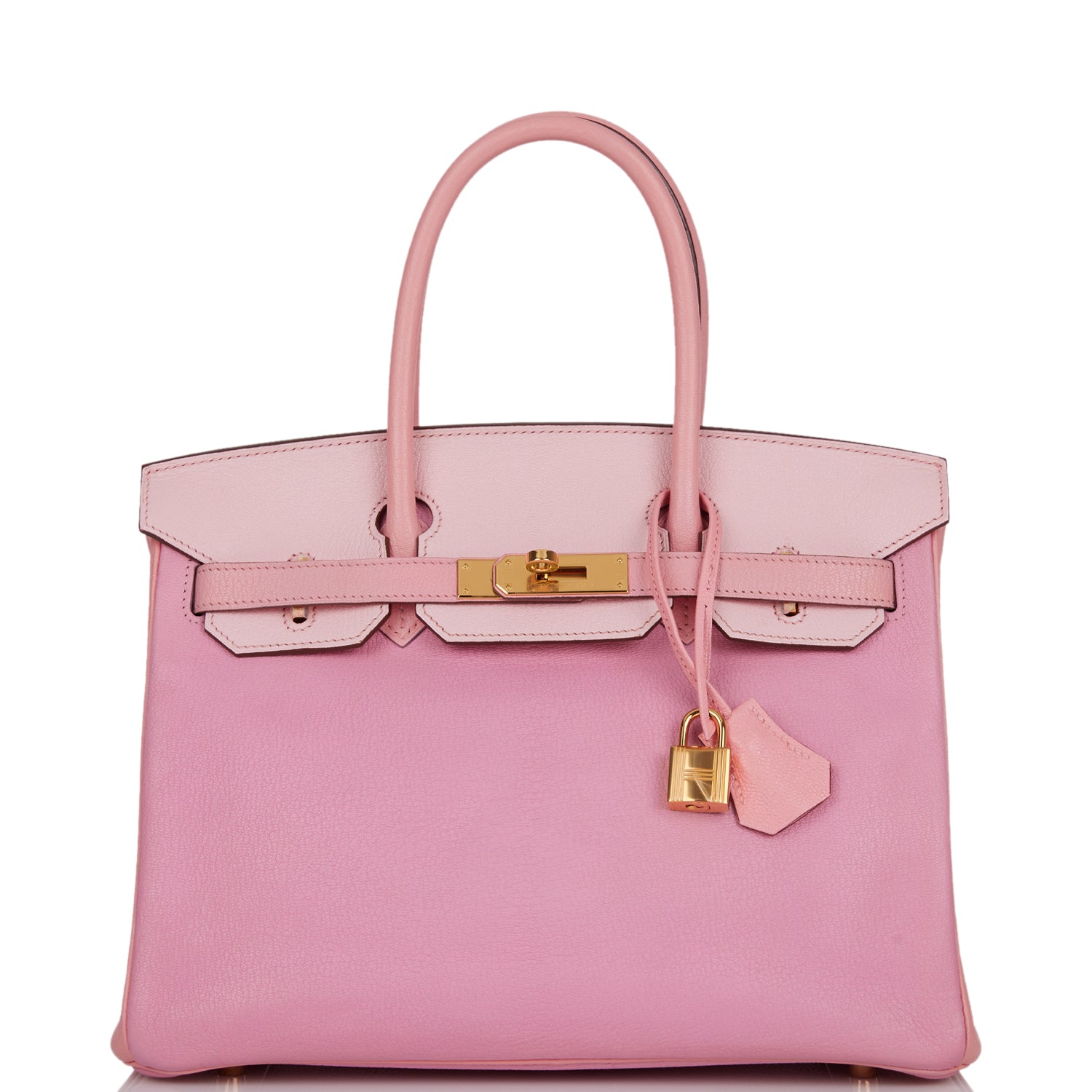 Hermes Special Order Hss Birkin Bubblegum Rose Confetti Gold Travel Bag