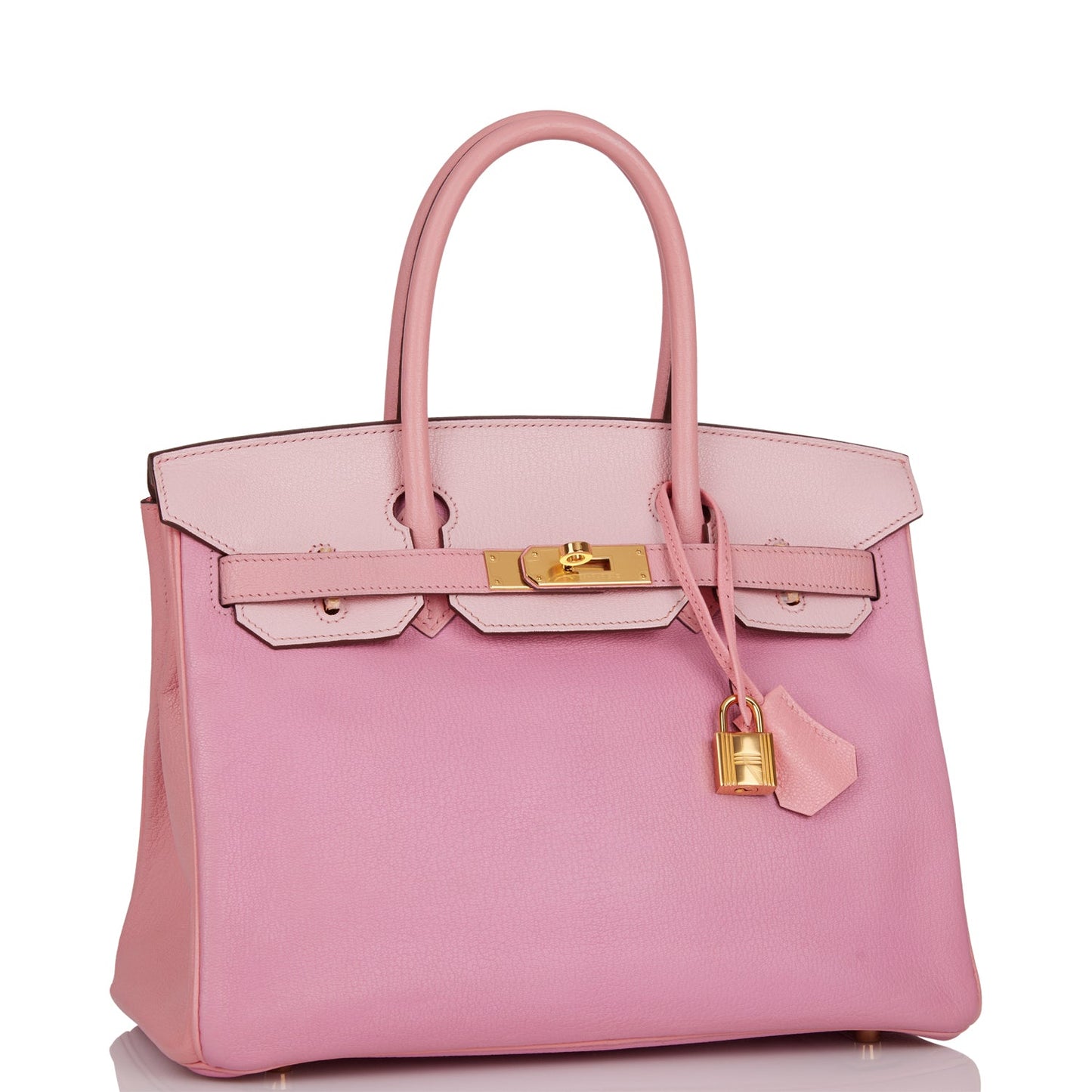 Hermes Special Order Hss Birkin Bubblegum Rose Confetti Gold Travel Bag