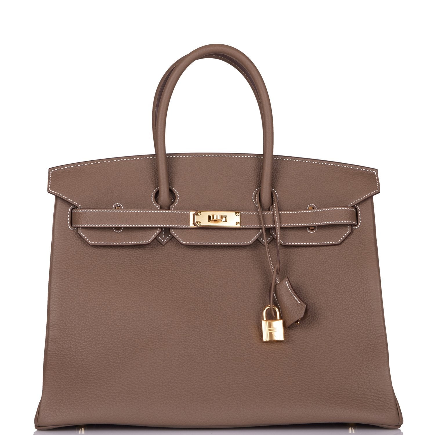 Hermes Birkin Etoupe Togo Hardware Handbag Gold Travel Bag Gold Hardware