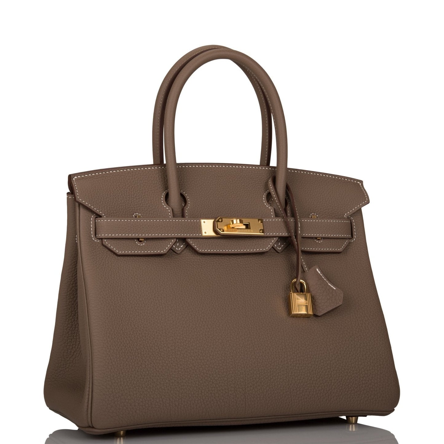 Hermes Birkin Etoupe Togo Hardware Handbag Gold Travel Bag 9