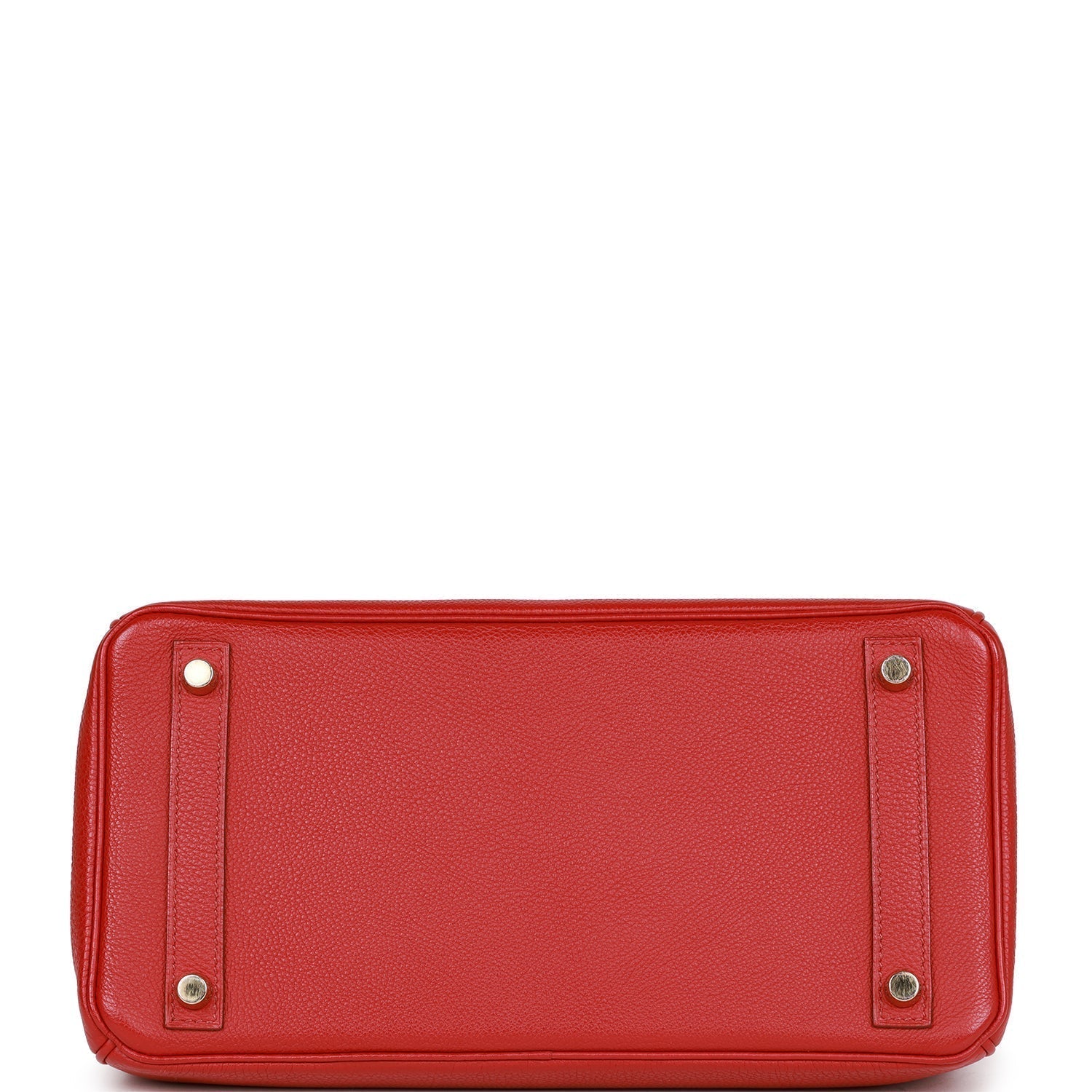 Hermes Birkin Rouge Garance Togo Hardware Handbag Gold Travel Bag