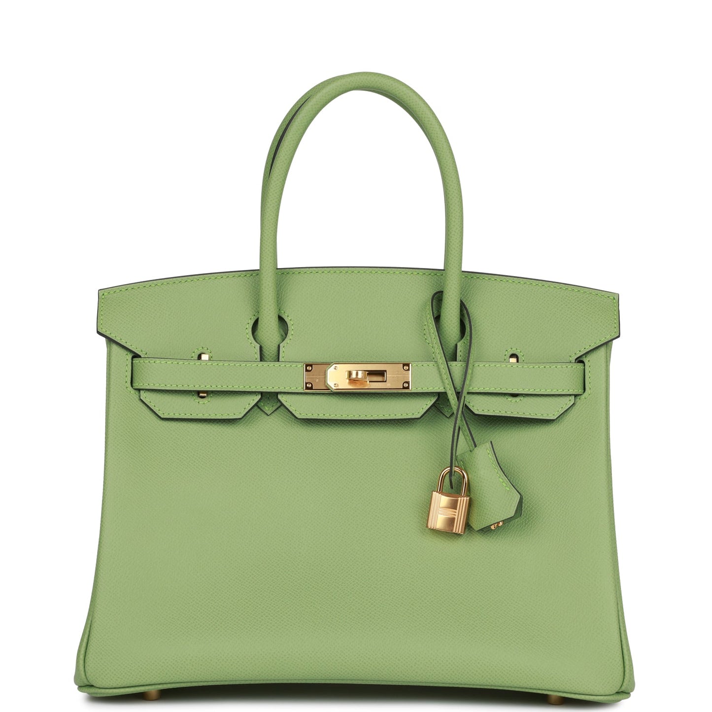 Hermes Birkin Vert Criquet Epsom Hardware Handbag Gold Travel Bag