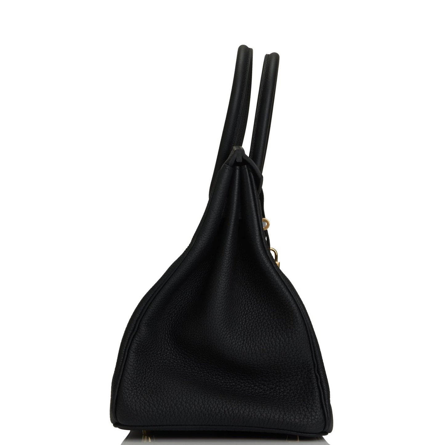 Hermes Birkin Togo Hardware Handbag Black Gold Travel Bag