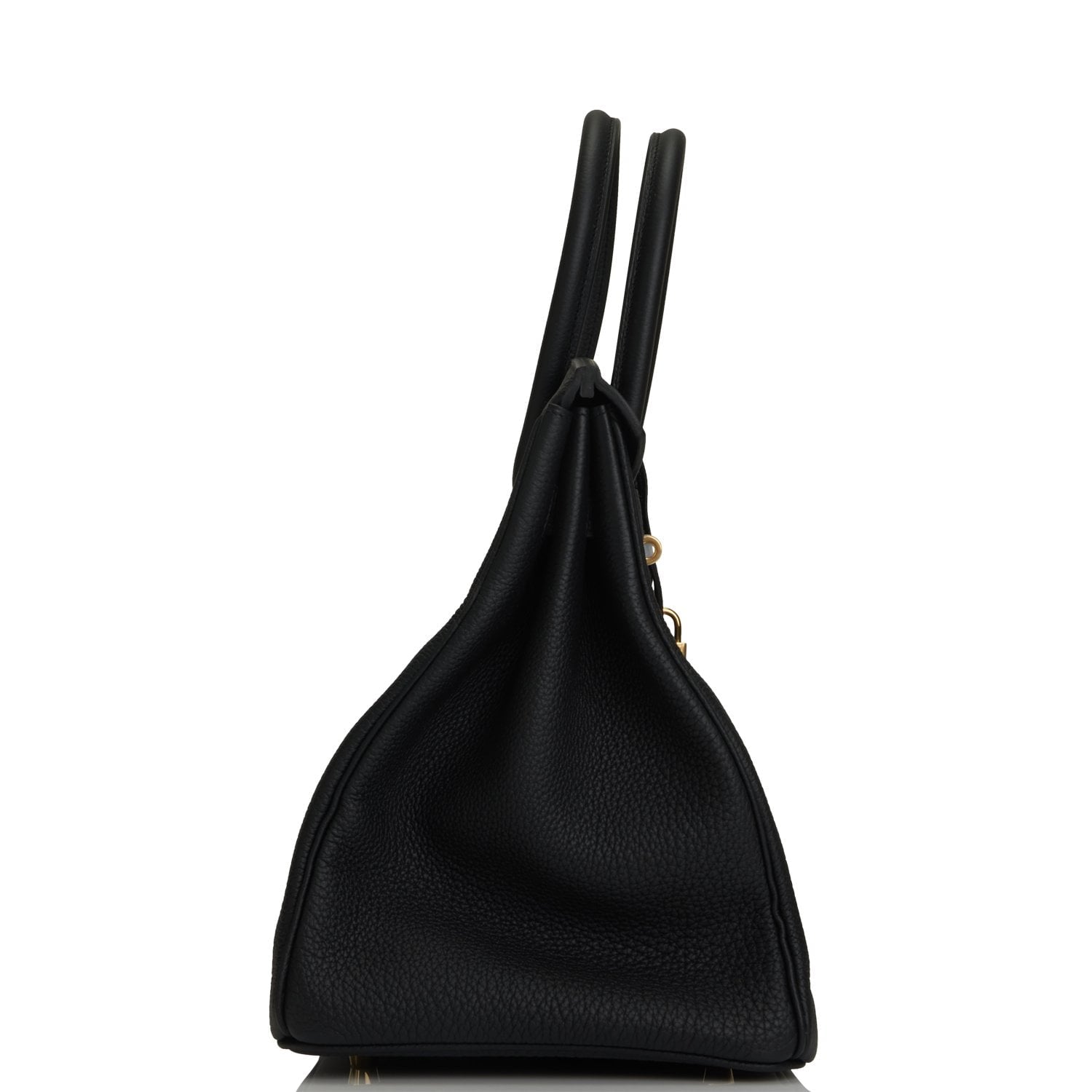Hermes Birkin Togo Hardware Handbag Black Gold Travel Bag 20