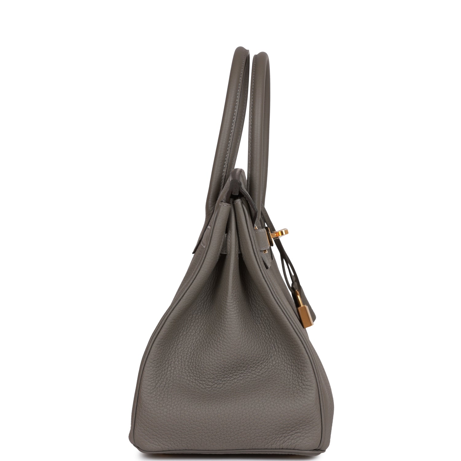 Hermes Birkin Gris Meyer Togo Hardware Handbag Gold Travel Bag