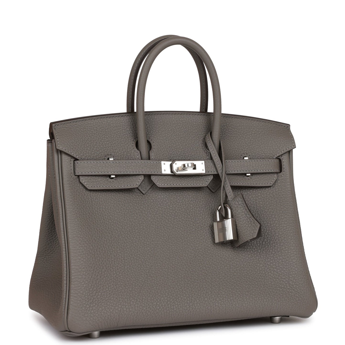 Hermes Birkin Gris Meyer Togo Palladium Hardware Handbag Travel Bag