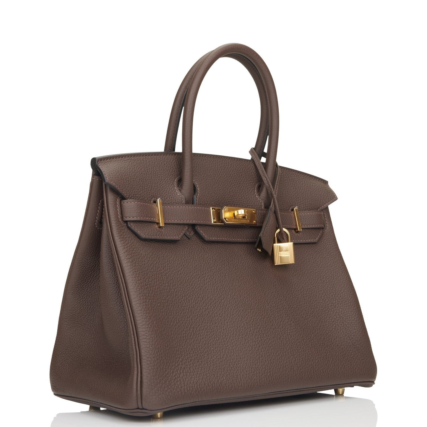 Hermes Birkin Ebene Togo Hardware Handbag Gold Travel Bag