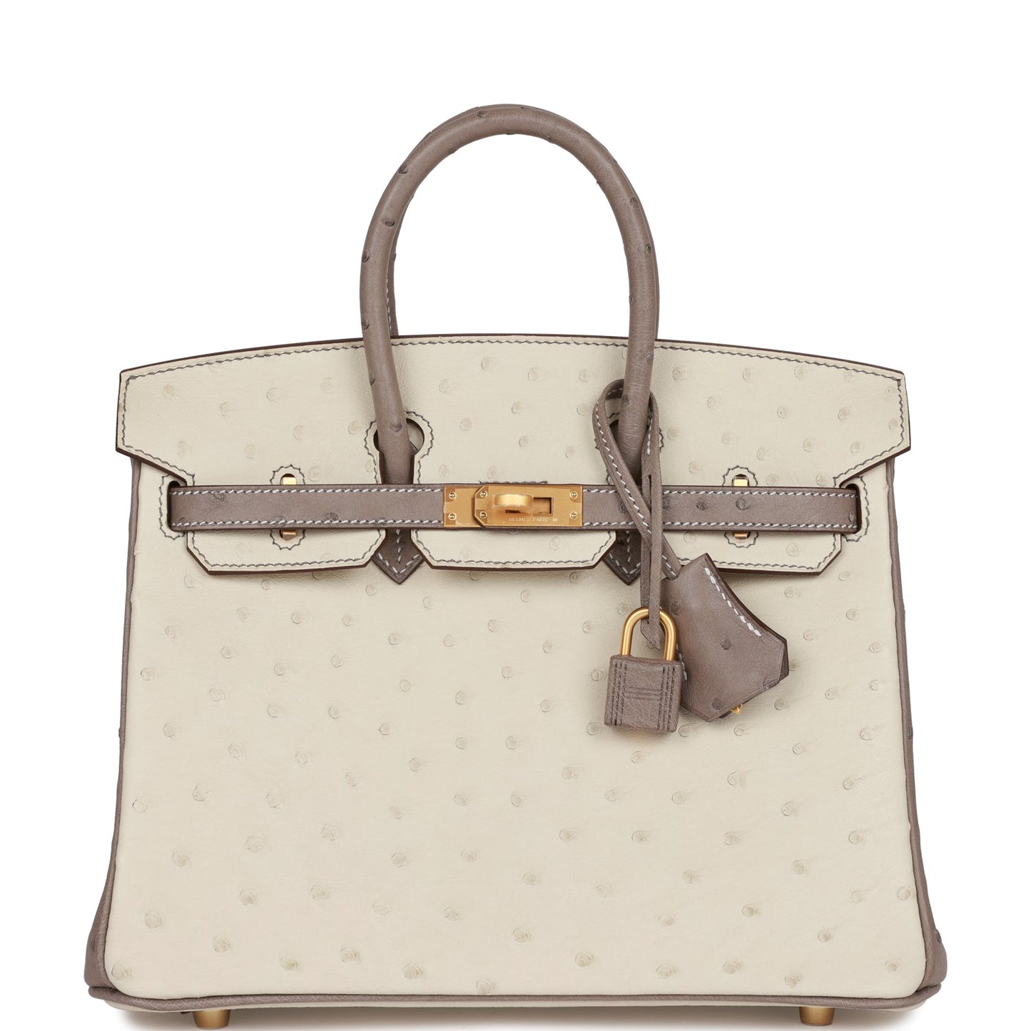 Hermes Special Order Hss Birkin Beton And Gris Gold Travel Bag