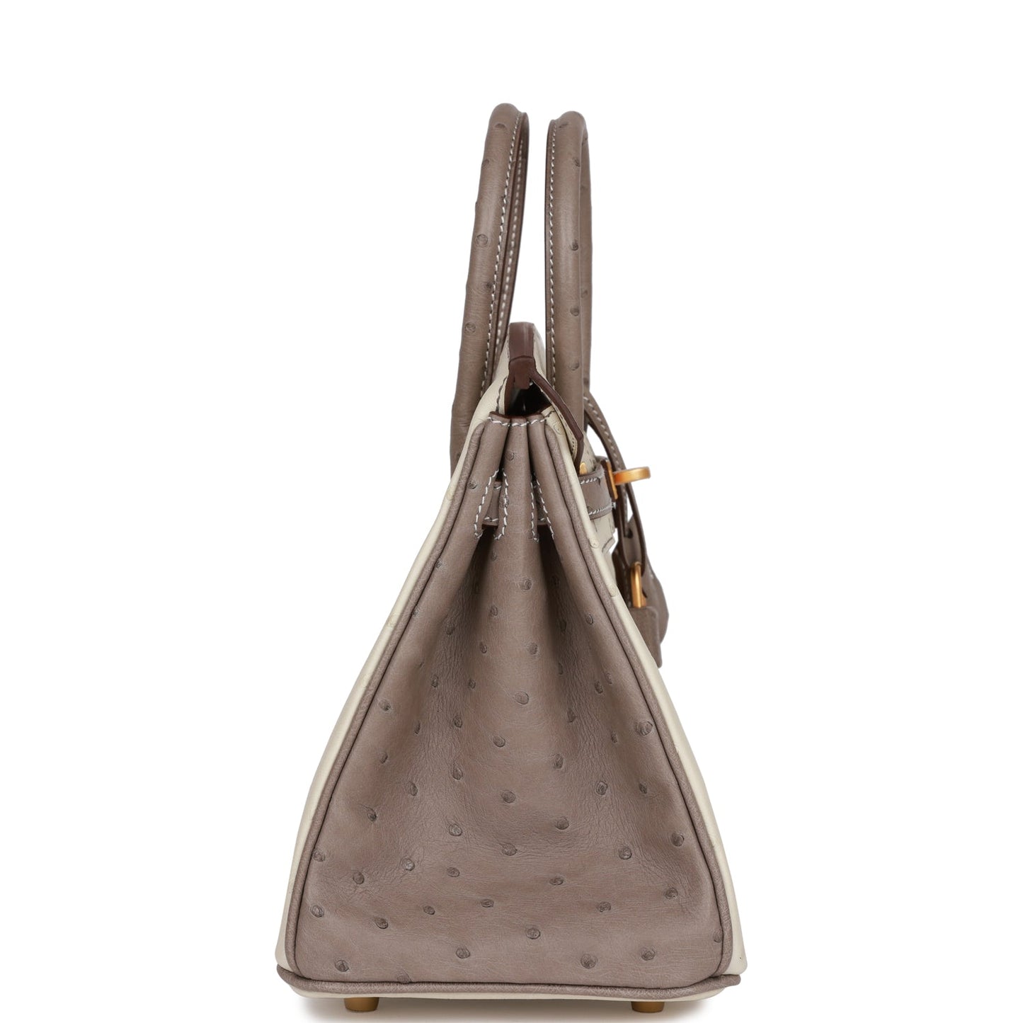 Hermes Special Order Hss Birkin Beton And Gris Gold Travel Bag