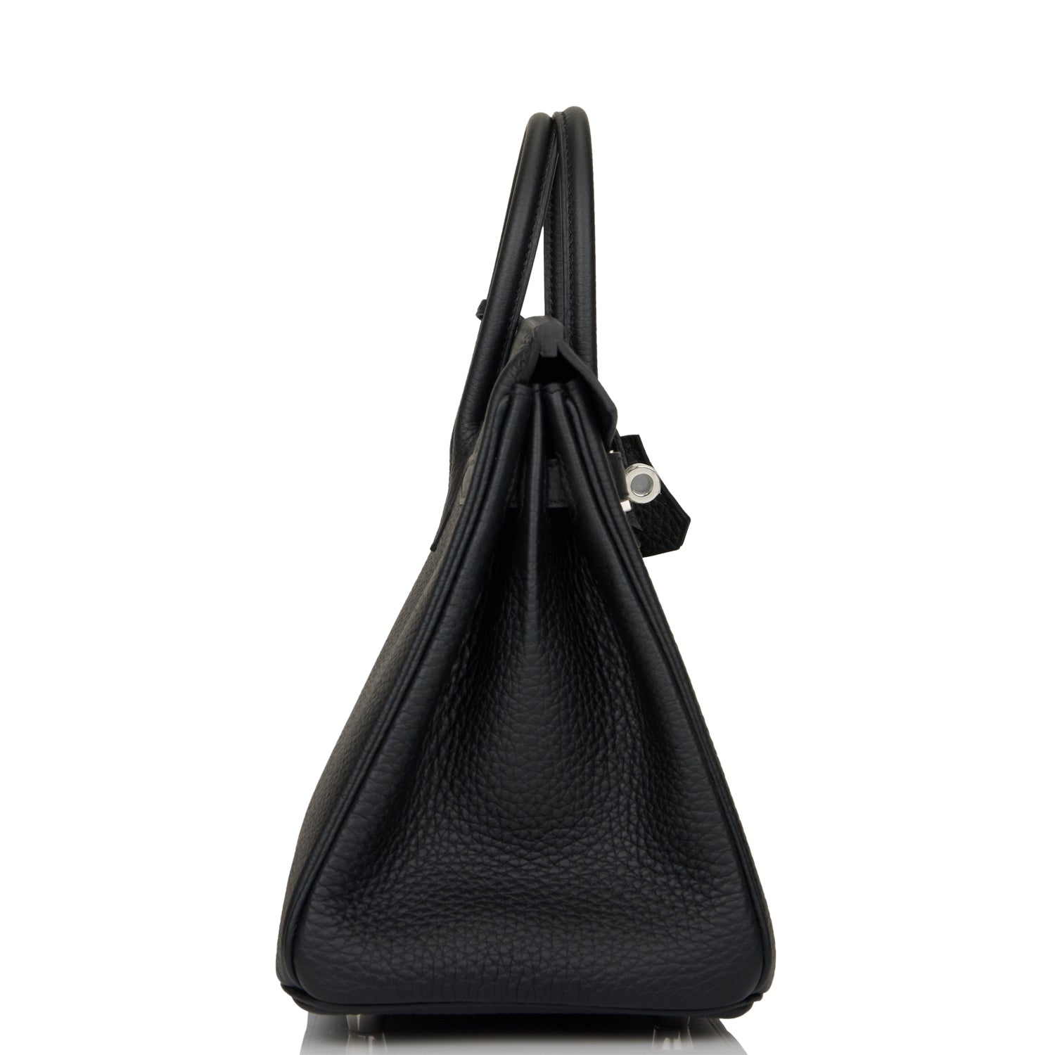 Hermes Birkin Togo Palladium Hardware Handbag Black Travel Bag 39