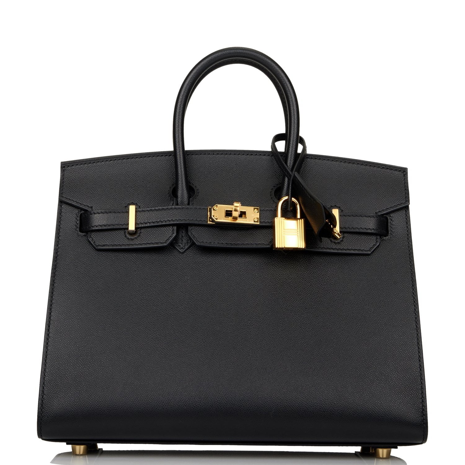 Hermes Birkin Sellier Madame Hardware Handbag Black Gold Travel Bag