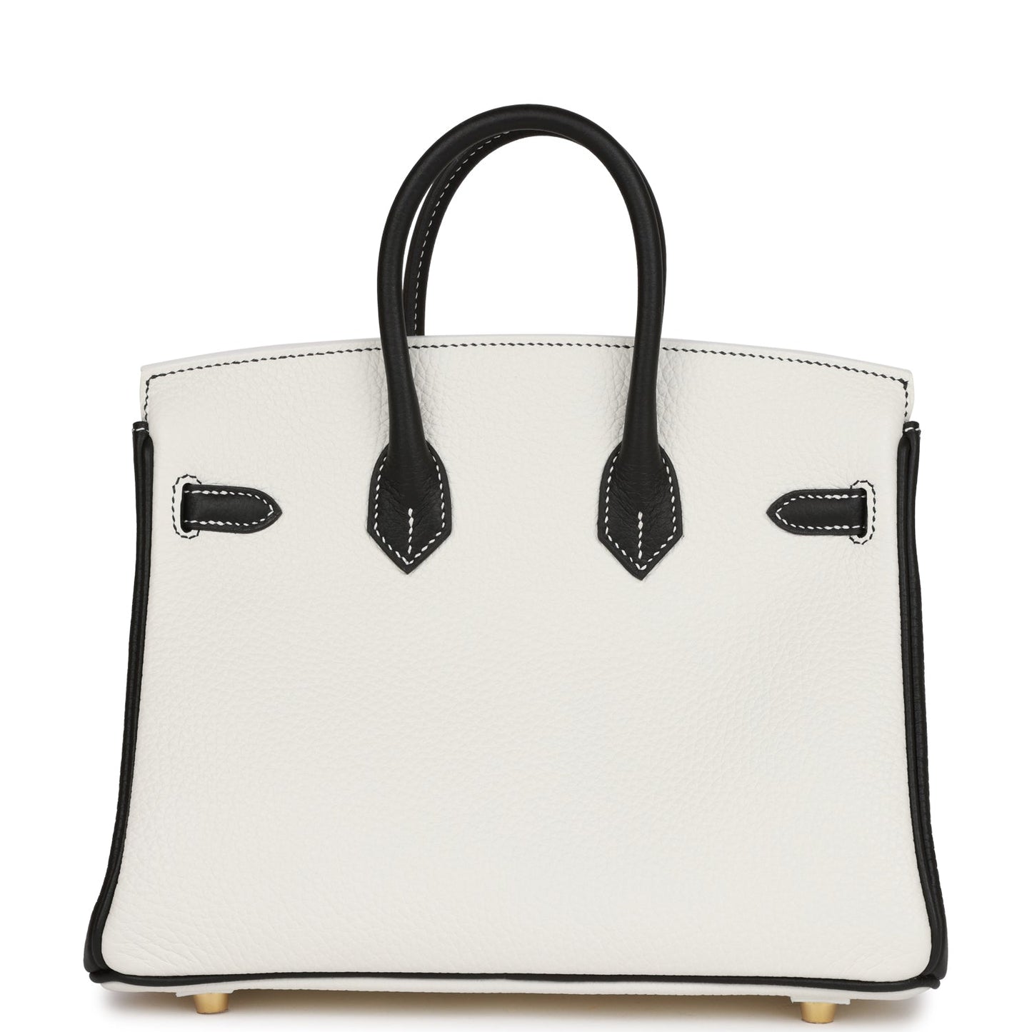 Hermes Special Order Hss Birkin And Clemence Hardware Black White Travel Bag
