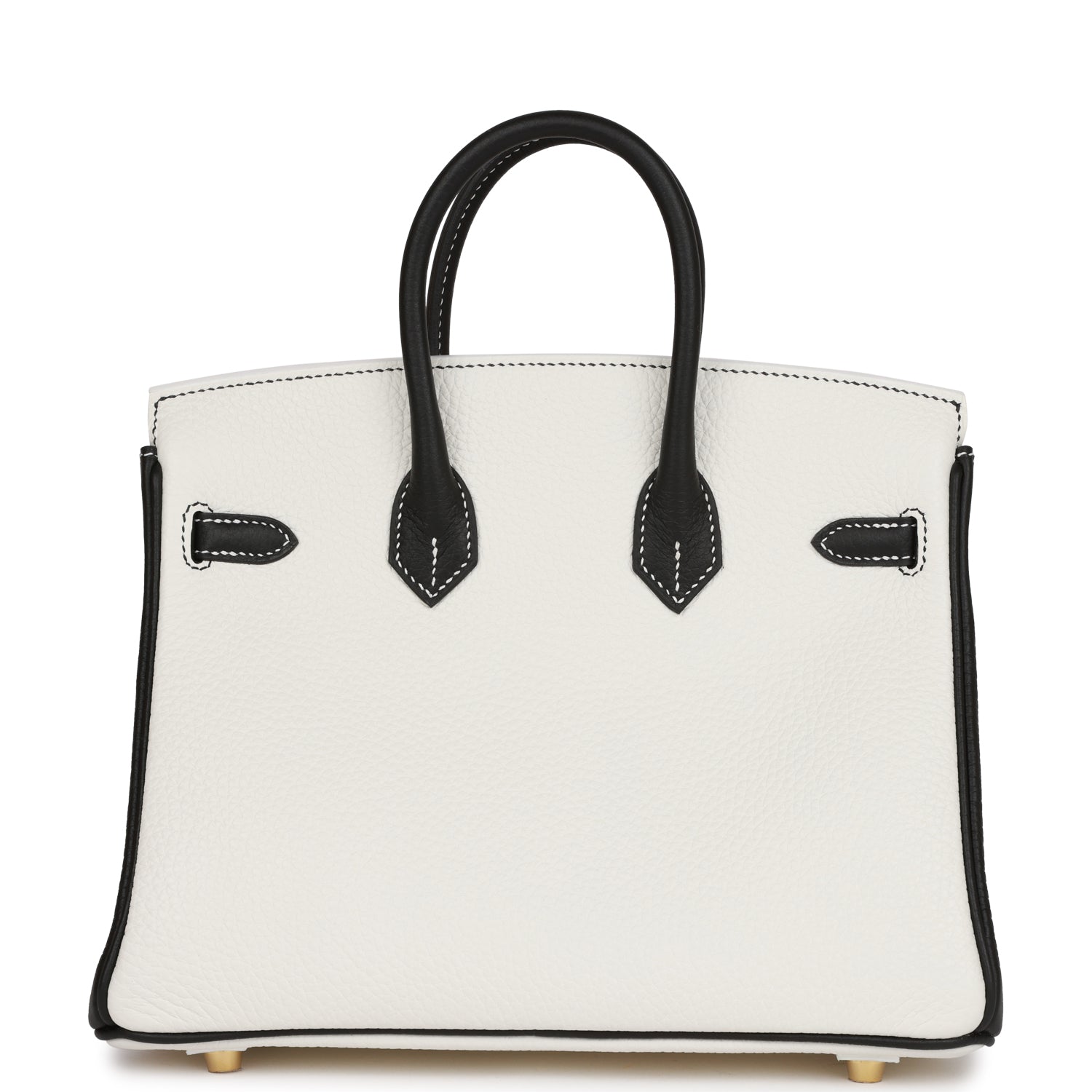 Hermes Special Order Hss Birkin And Clemence Hardware Black White Travel Bag