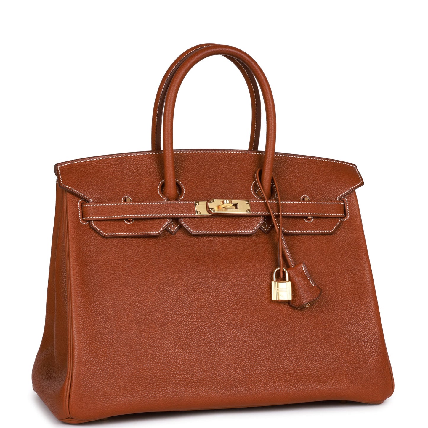 Hermes Birkin Barenia Faubourg Hardware Handbag Gold Travel Bag