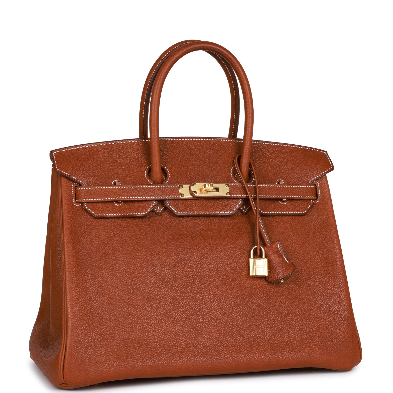 Hermes Birkin Barenia Faubourg Hardware Handbag Gold Travel Bag