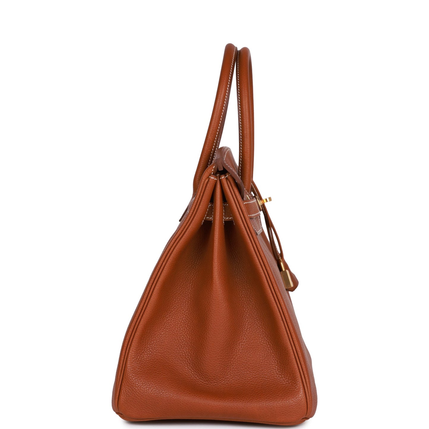 Hermes Birkin Barenia Faubourg Hardware Handbag Gold Travel Bag