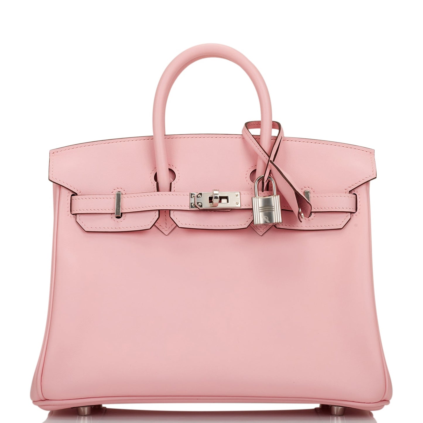 Hermes Birkin Rose Sakura Jonathan Palladium Hardware Handbag Travel Bag
