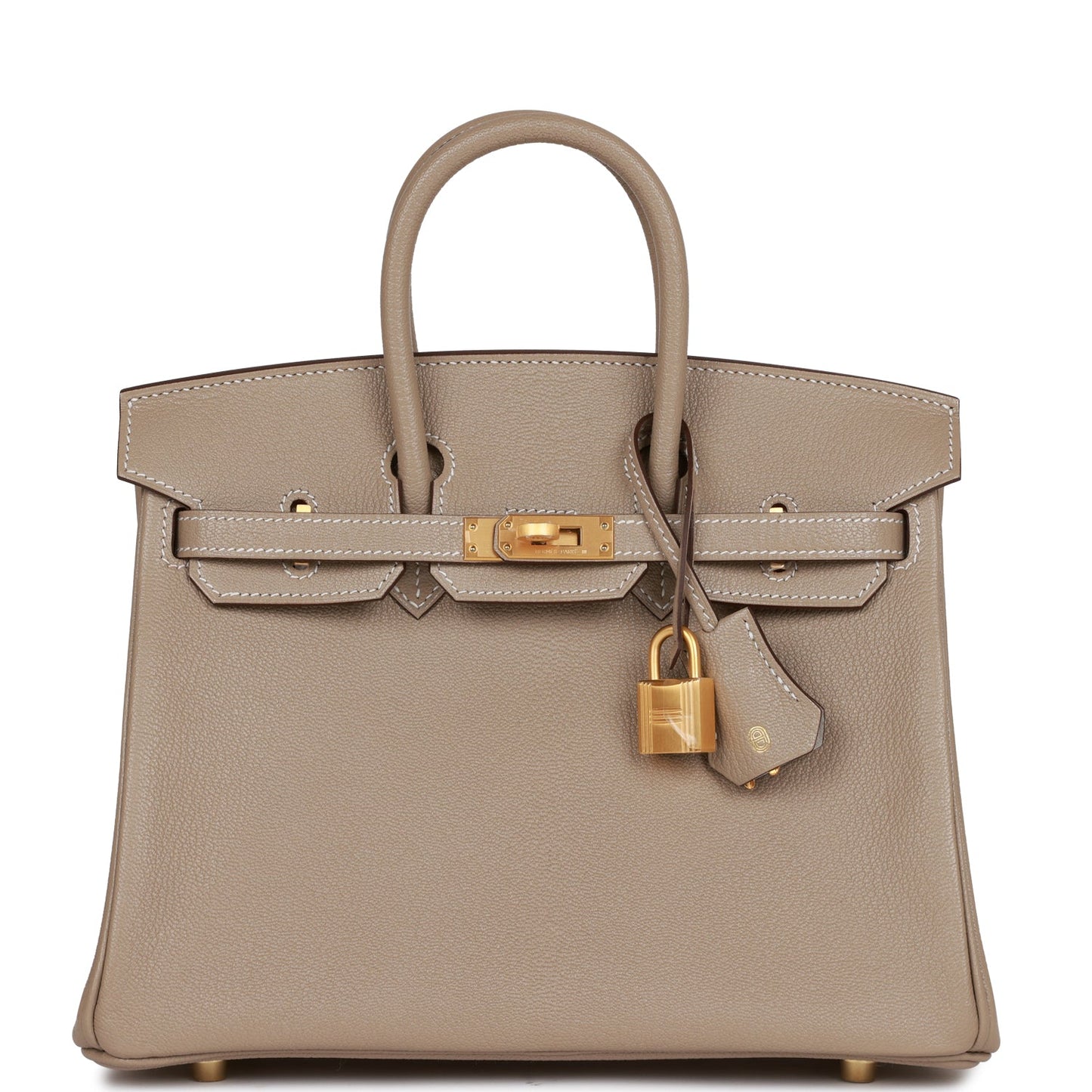 Hermes Special Order Hss Birkin Gris Tourterelle Verso Gold Travel Bag