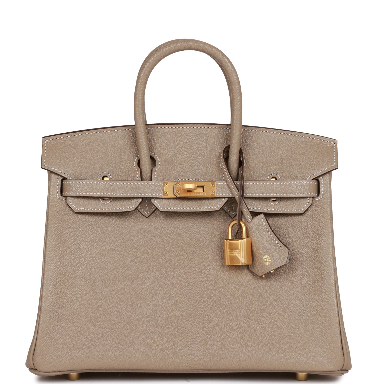 Hermes Special Order Hss Birkin Gris Tourterelle Verso Gold Travel Bag