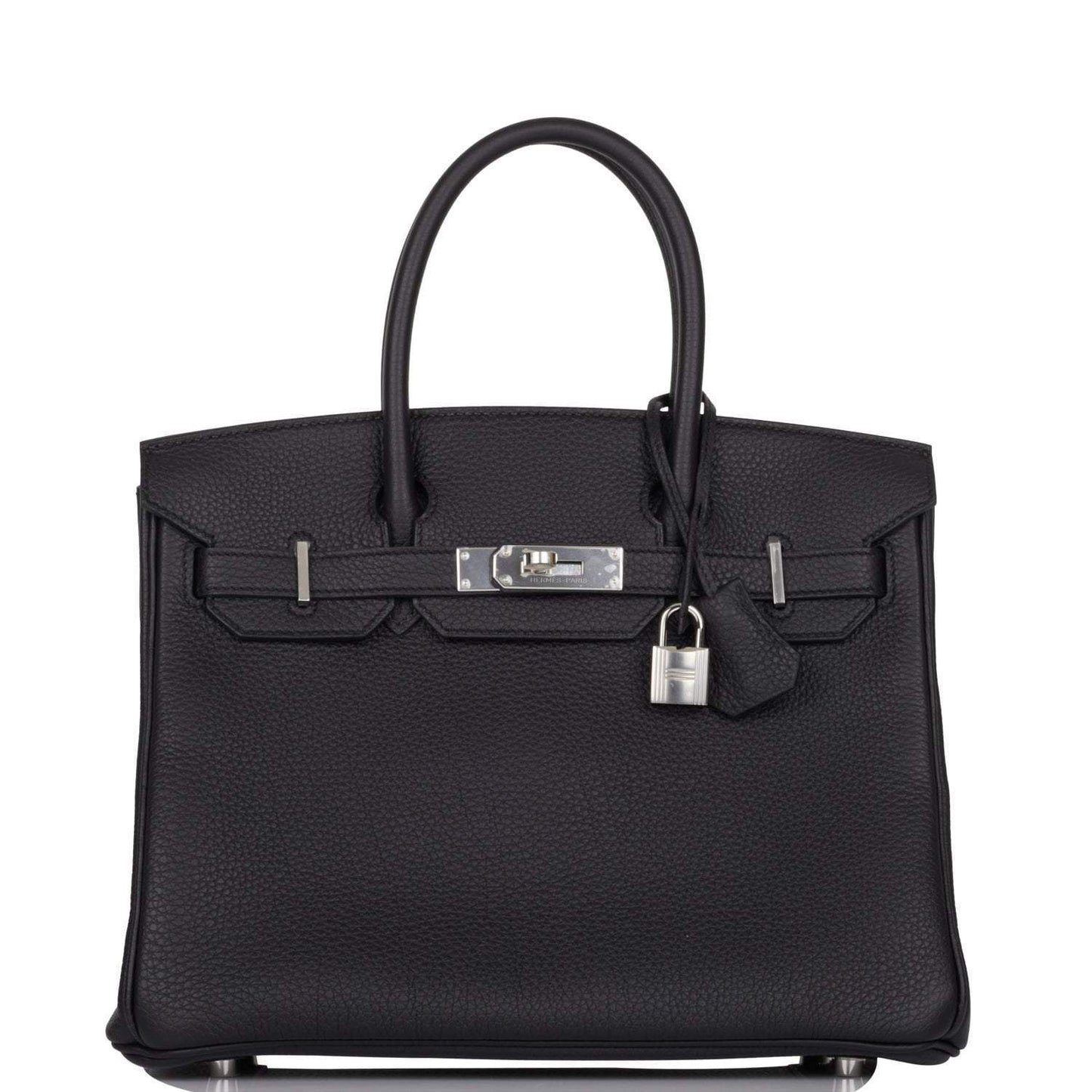 Hermes Birkin Togo Palladium Hardware Handbag Black Travel Bag 26