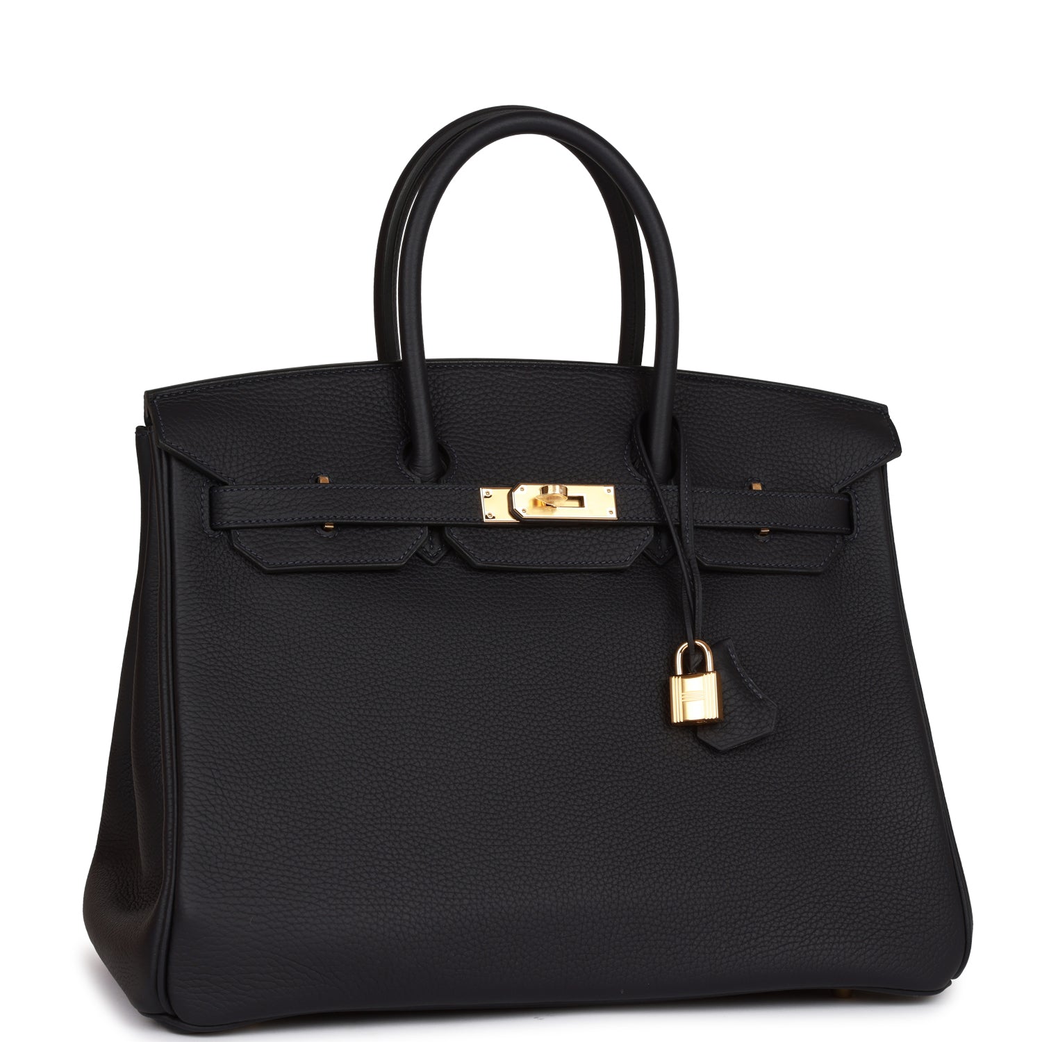 Hermes Birkin Caban Clemence Hardware Handbag Gold Travel Bag