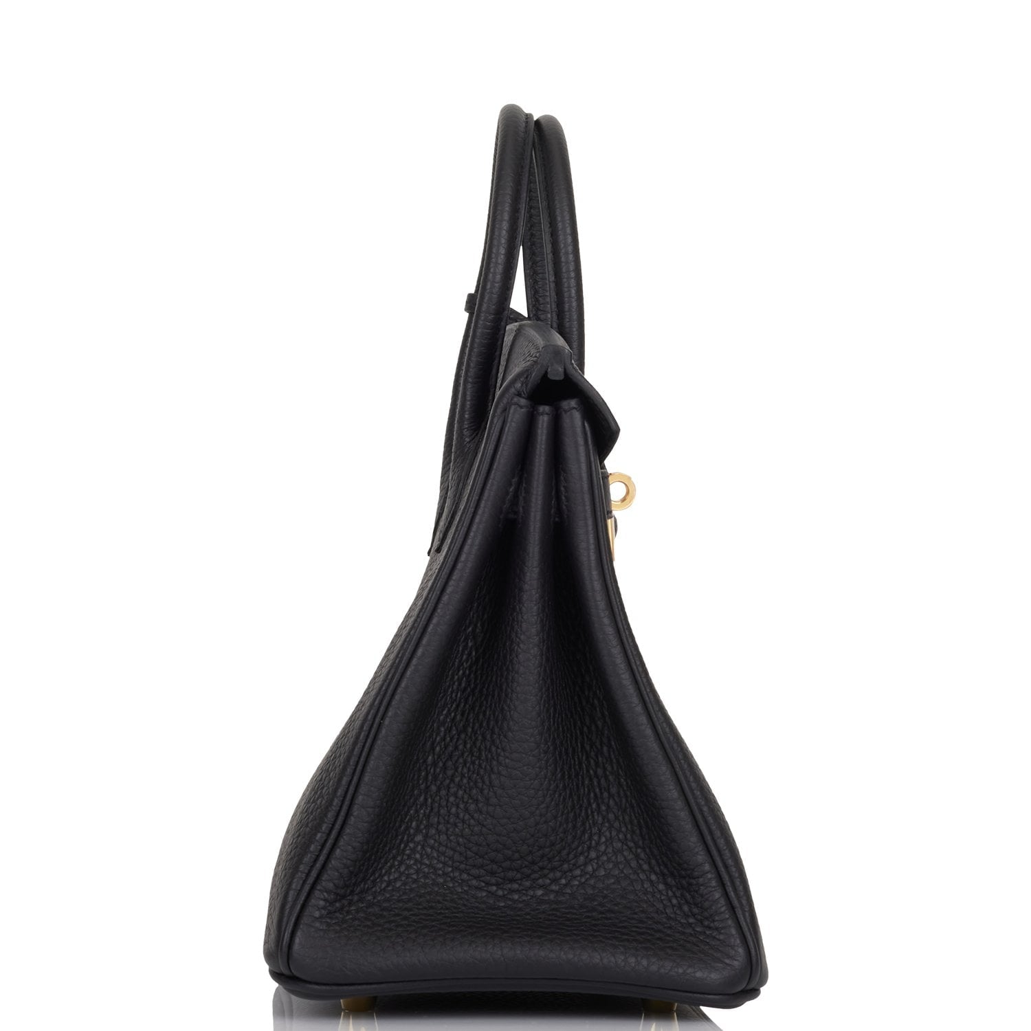 Hermes Birkin Togo Hardware Handbag Black Gold Travel Bag