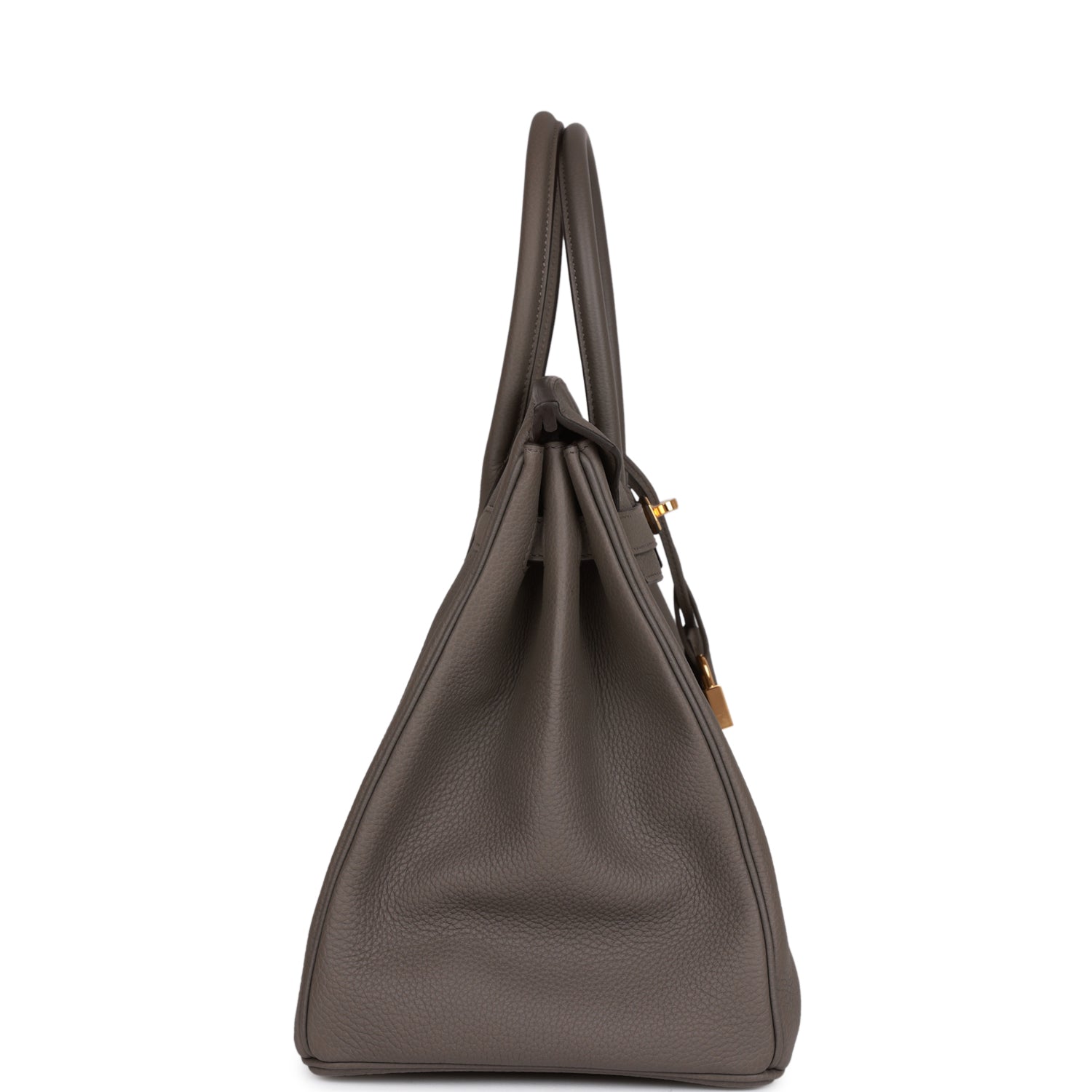 Hermes Birkin Gris Etain Togo Hardware Handbag Gold Travel Bag