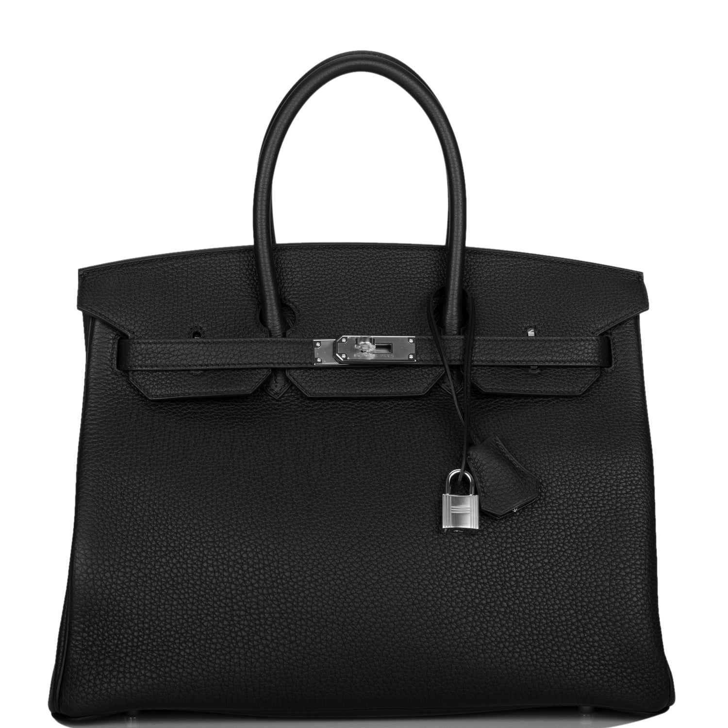 Hermes Birkin Togo Palladium Hardware Handbag Black Travel Bag Hardware 3