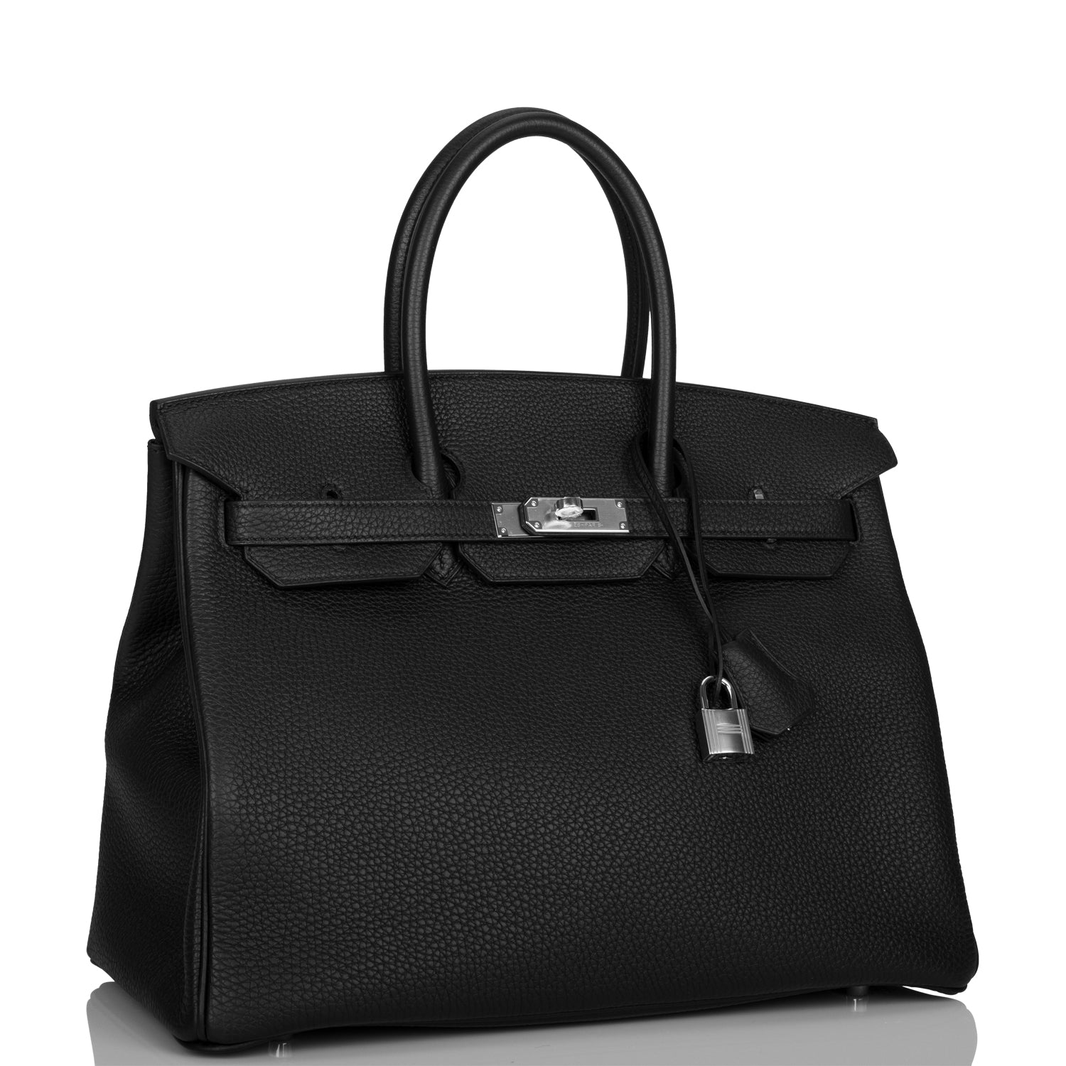 Hermes Birkin Togo Palladium Hardware Handbag Black Travel Bag Hardware 3
