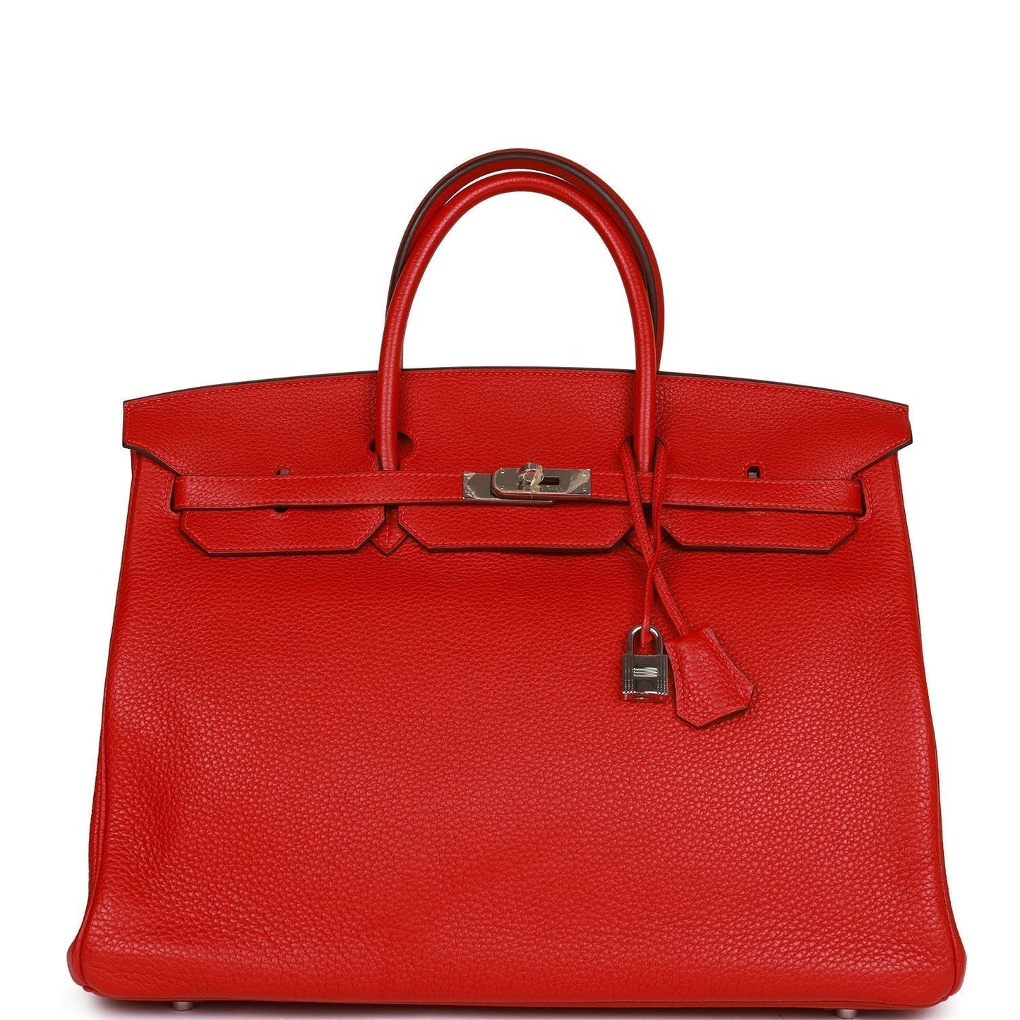 Hermes Birkin Rouge Cas Ue Togo Palladium Hardware Handbag Travel Bag