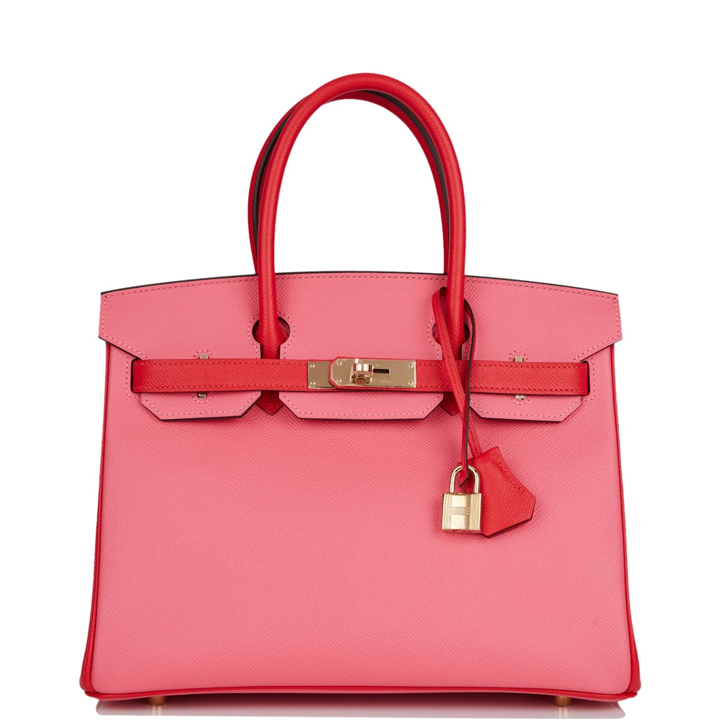 Hermes Special Order Hss Birkin Rose Azalee And Rouge Travel Bag