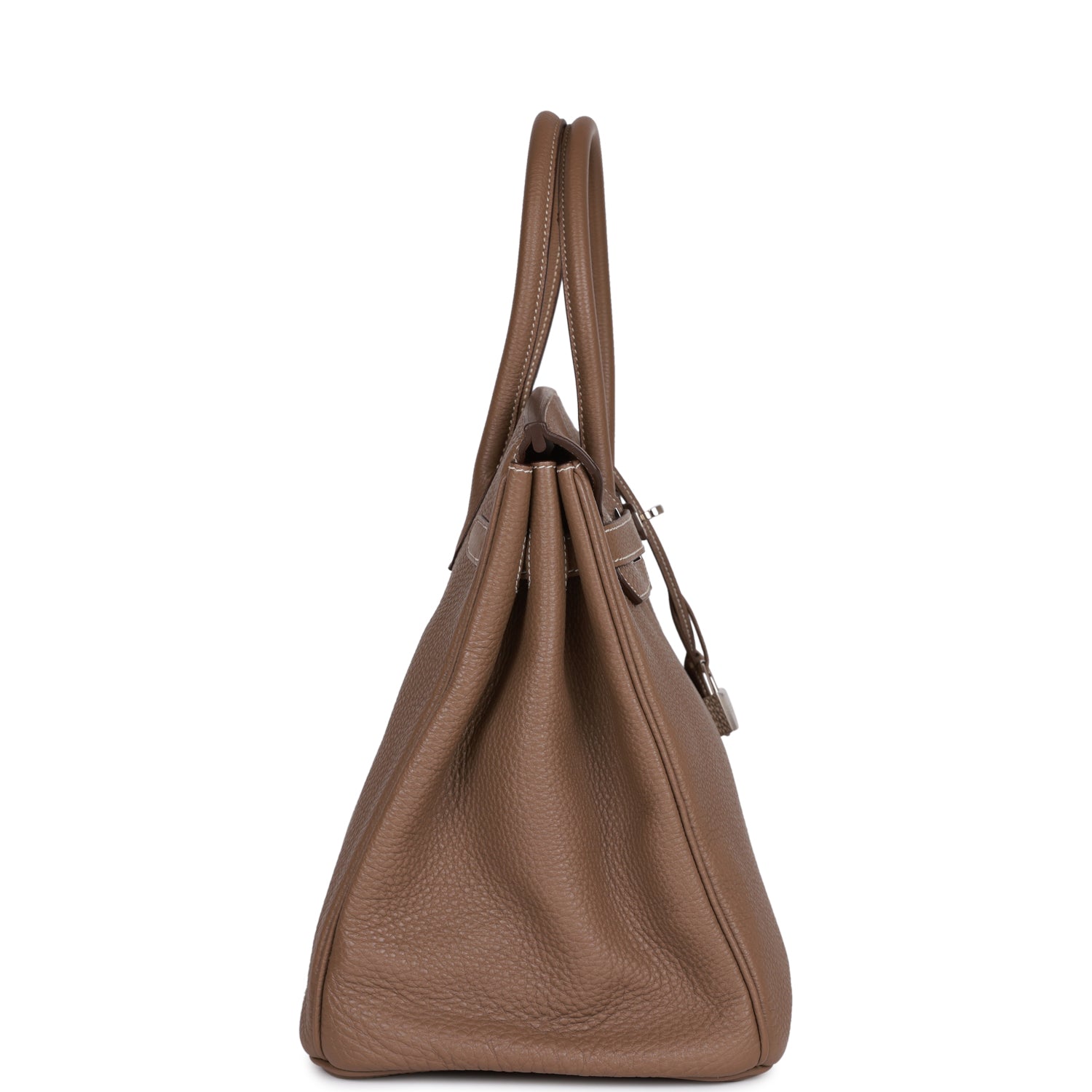 Hermes Birkin Etoupe Togo Palladium Hardware Handbag Travel Bag