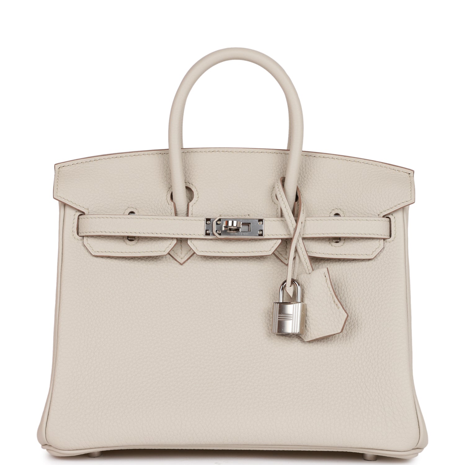Hermes Birkin Beton Togo Palladium Hardware Handbag Travel Bag