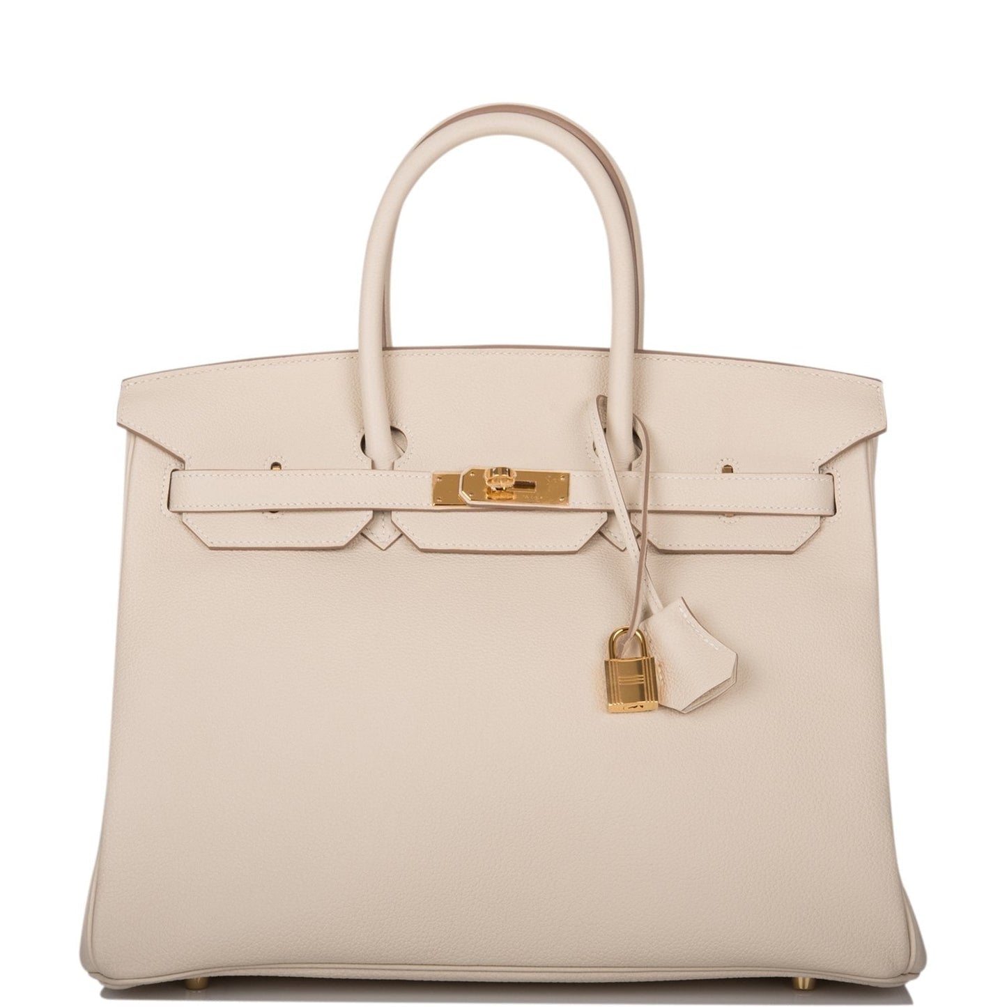 Hermes Craie Togo Birkin Hardware Handbag Gold Travel Bag