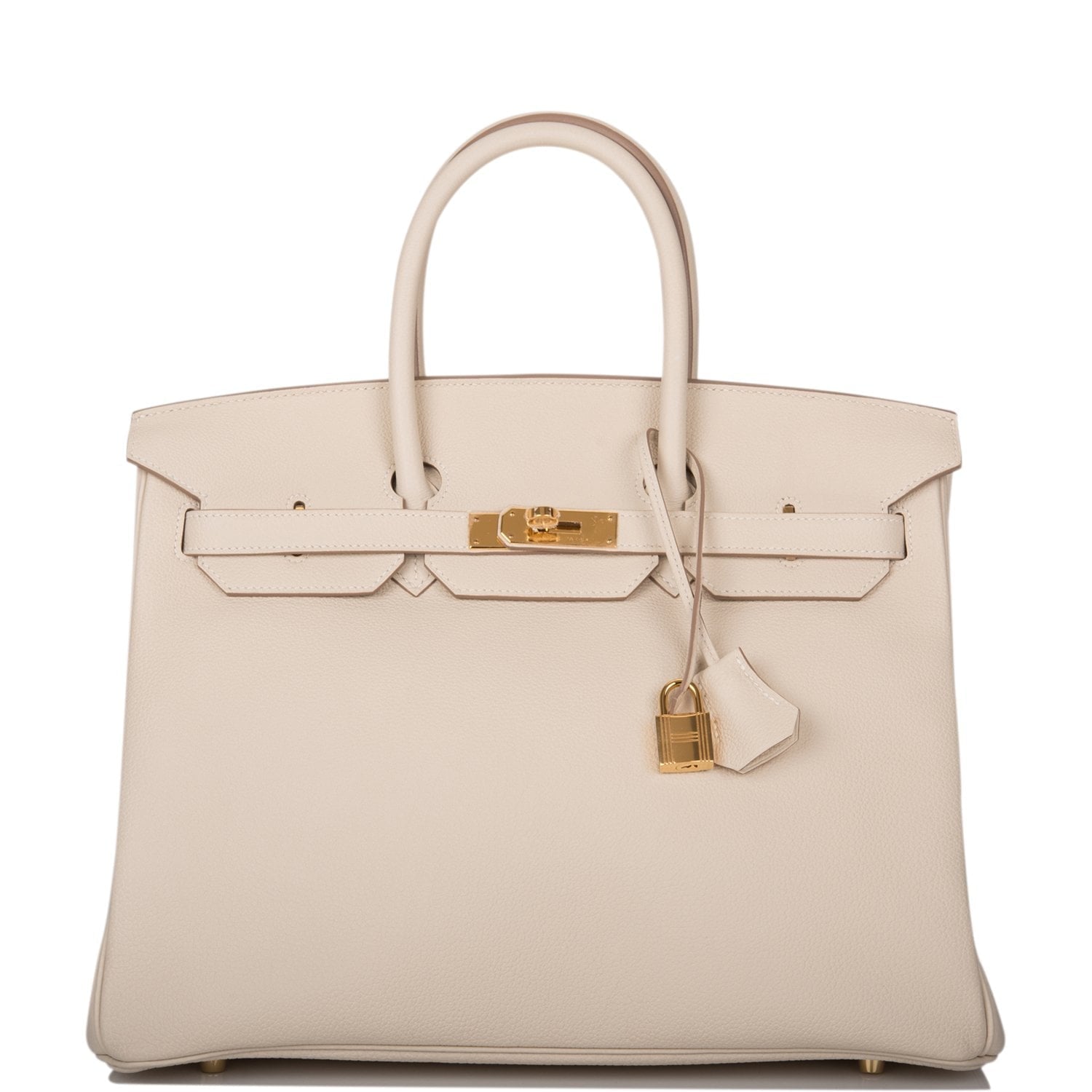 Hermes Craie Togo Birkin Hardware Handbag Gold Travel Bag