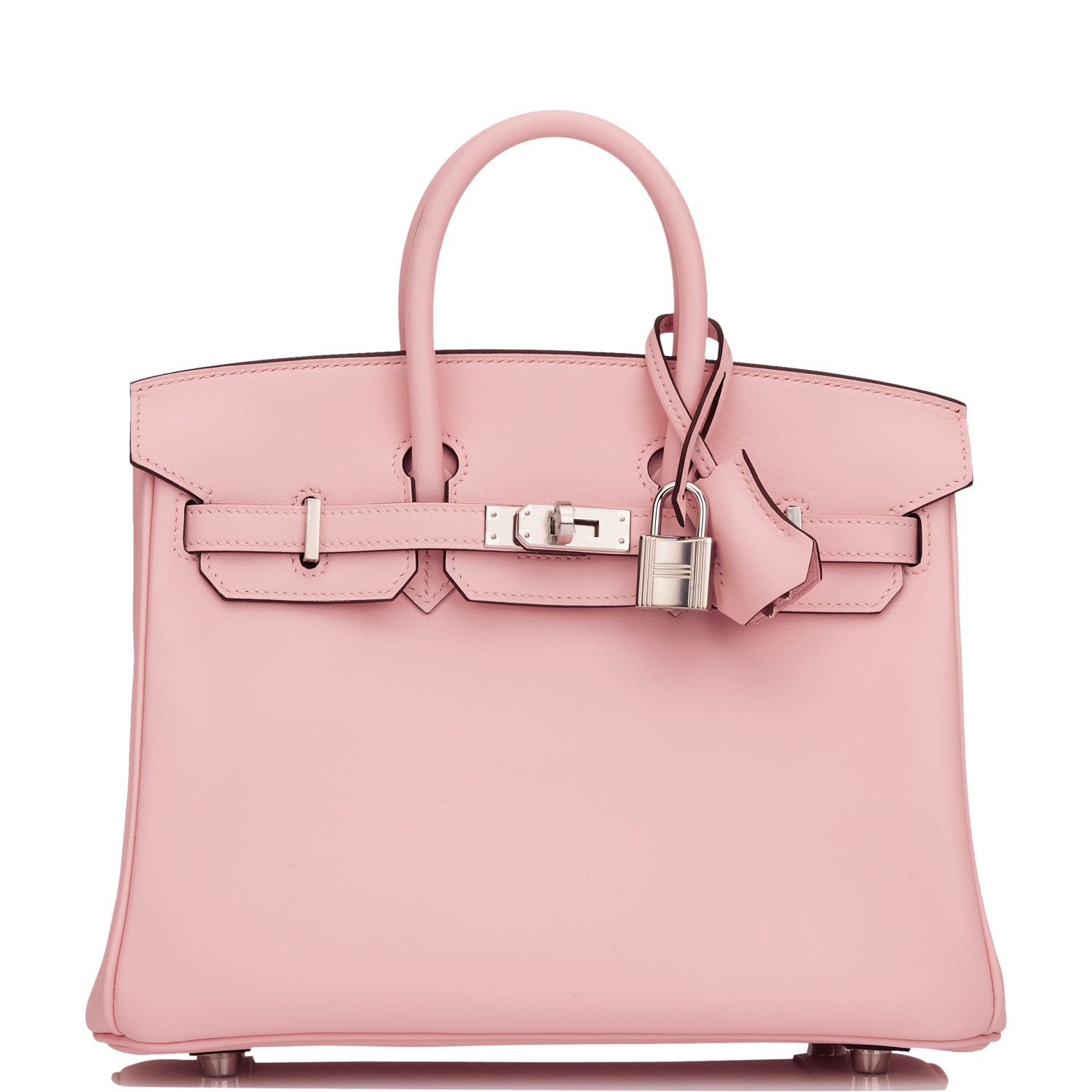 Hermes Birkin Rose Sakura Jonathan Palladium Hardware Handbag Travel Bag