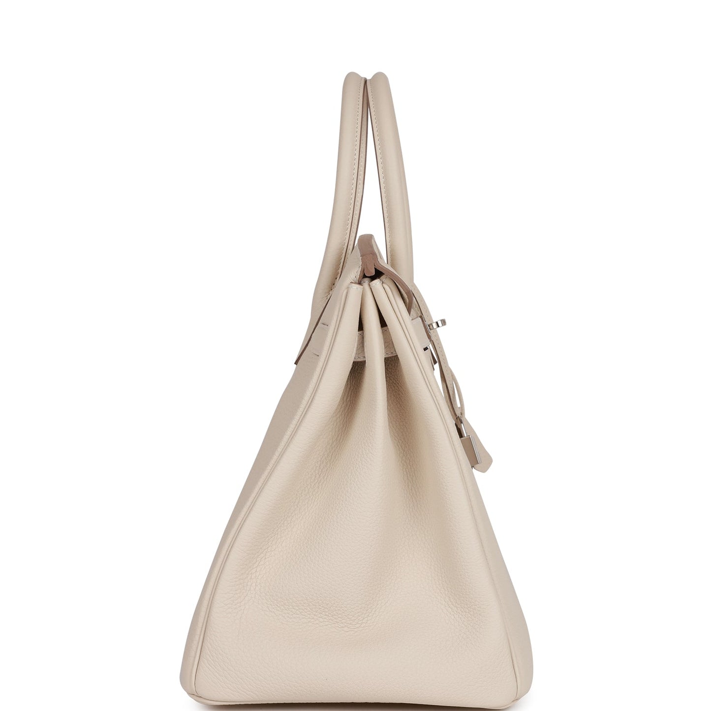 Hermes Birkin Craie Togo Palladium Hardware Handbag Travel Bag Togo Palladium Hardware