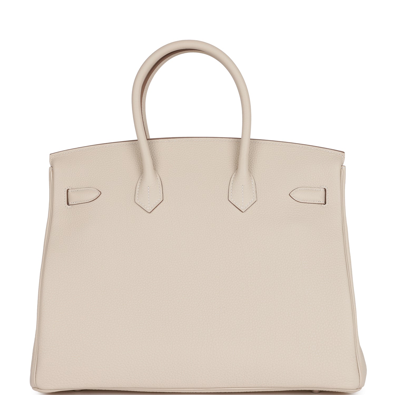 Hermes Birkin Craie Togo Palladium Hardware Handbag Travel Bag Togo Palladium Hardware