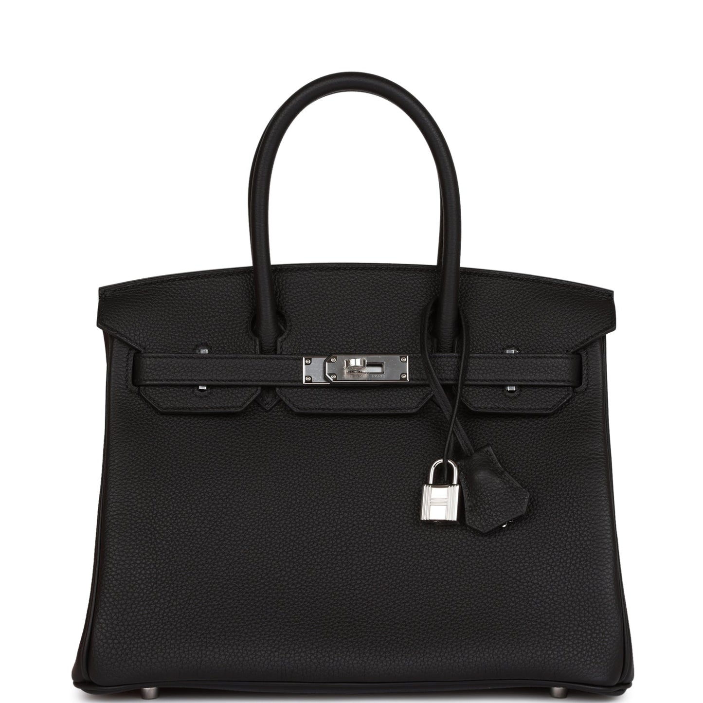 Hermes Birkin Togo Palladium Hardware Handbag Black Travel Bag Hardware 18